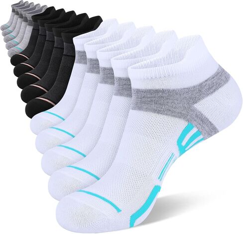 10/15 Pairs Womens Ankle Socks Lightweight Breathable Casual Low Cut Socks for Women With Heel Tab in Saudi Arabia