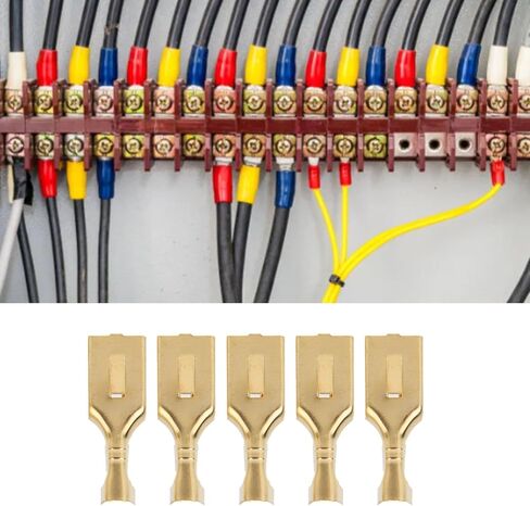 Terminal Blade ، 100 PCS الأسلاك النحاس النحاس الموصلات السريعة ، طرف موصل 7.8 مم طرفية لصق اللصوص المحطات الطرفية in Saudi Arabia