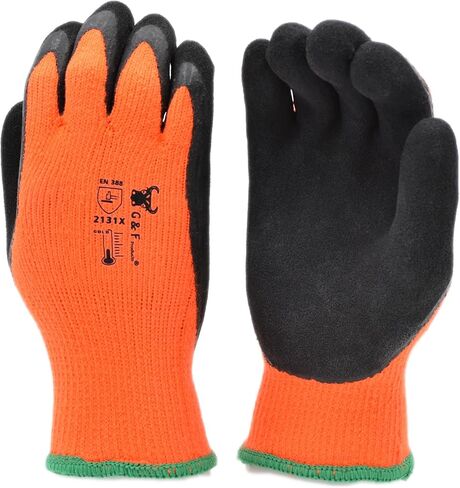 G & F GripMaster Cold Weather Outdoor Work Gloves, Winter Driving Gloves, Micro-Foam Latex Double Coated, heavy Duty in Saudi Arabia