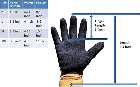 G & F GripMaster Cold Weather Outdoor Work Gloves, Winter Driving Gloves, Micro-Foam Latex Double Coated, heavy Duty in Saudi Arabia