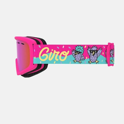 Giro Rev Kids Ski Goggles - نظارات التزلج على الجليد للشباب والأولاد والبنات - تتراوح أعمارهم بين 3-8 - رغوة مزدوجة الطبقة الوجه in Kuwait