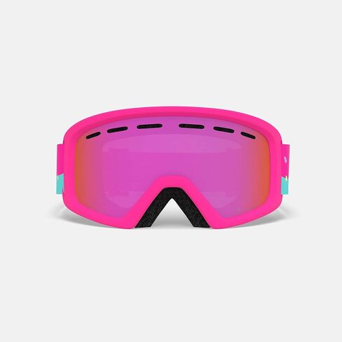 Giro Rev Kids Ski Goggles - نظارات التزلج على الجليد للشباب والأولاد والبنات - تتراوح أعمارهم بين 3-8 - رغوة مزدوجة الطبقة الوجه in Kuwait