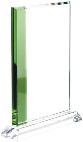 8" Emerald Green Florence Florence Personalized and Engraved Crystal Awards in Saudi Arabia