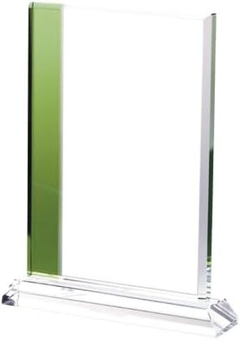 8" Emerald Green Florence Florence Personalized and Engraved Crystal Awards in Saudi Arabia