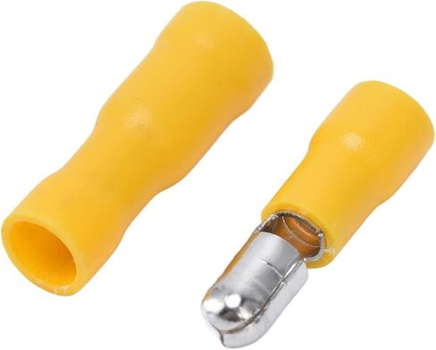50PCS CRIMP CONNECTOR 12‑10 SNAP CONCITIONS ، AWG SANED SANDALE TERMINAL TERMINAL SET KIT أصفر FRD5.5-195 MPD5.5-195 لأتمتة المعدات الكهربائية/ in Saudi Arabia