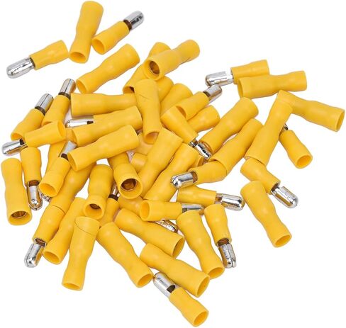 50PCS CRIMP CONNECTOR 12‑10 SNAP CONCITIONS ، AWG SANED SANDALE TERMINAL TERMINAL SET KIT أصفر FRD5.5-195 MPD5.5-195 لأتمتة المعدات الكهربائية/ in Saudi Arabia