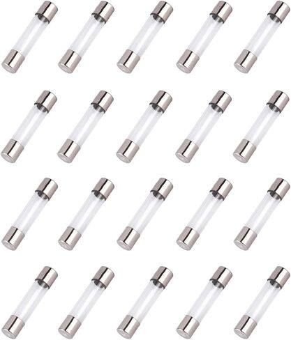 20 PCS F6AL 250V 6A الصمامات الزجاجية السريعة ، 6 × 30 مم/0.24x1.18 بوصة (6AMP) (F6AL250V) in Kuwait