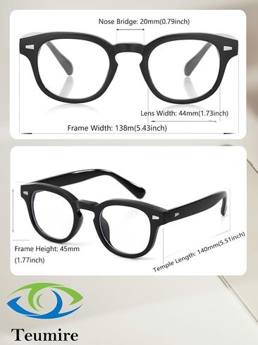 Johnny Depp Round Glasses for Women Men Vintage Circle Thick Frame Eyeglasses Non Prescription Glasses Clear lens Eyewear(Transparent) in Kuwait