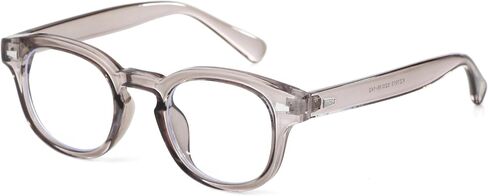 Johnny Depp Round Glasses for Women Men Vintage Circle Thick Frame Eyeglasses Non Prescription Glasses Clear lens Eyewear(Transparent) in Kuwait