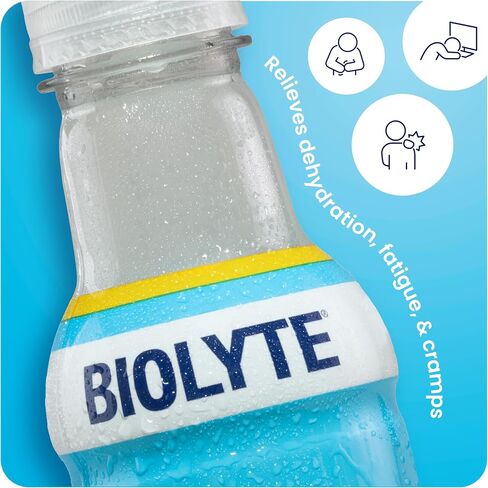 BIOLYTE Electrolyte Drink - Hydration Drink, Medical-Grade Flavored Water with Electrolytes, Sports Drinks, Liquid Energy & Rehydration, IV in a Bottle - Citrus, 16 Fl Oz (12 Pack) in Saudi Arabia