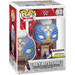 Funko POP WWE: Rey Mysterio, Glow in The Dark, Amazon Exclusive, Multicolor, (58784)