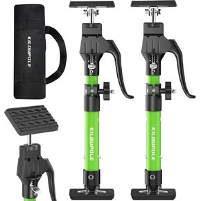 Cabinet Jack Support Pole, 15.8-23.6 Inches Steel Telescopic Quick Support Rod, Third Hand Tool Support System, Drywall Jack, Cargo Bars, 200 LB Capacity, 2-Pack