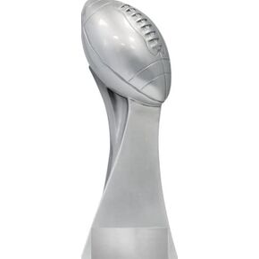 Crown Awards 10" Football Touchdown Sculpture, Football Trophy Award - Custom Engraving Included Prime
