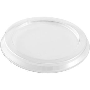 Restaurantware LIDS ONLY: Foil Lux Lids For 4-Ounce Ramekins 100 Round Creme Brulee Cup Lids - Cups Sold Separately Disposable Clear Plastic Lids For Baking Cup
