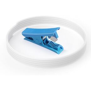 13.2ft PTFE Teflon Tube 4M Compatible with Bambu Lab, 2.5mm ID×4mm OD, Prusa MMU3 / K1 Max Ender 3 V3 with Cutter for Direct Drive Extruder Bambulab AMS X1/ X1C/ P1P/ P1S/ A1/ A1 Mini