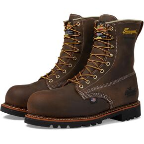 Thorogood American Legacy 8" Insulated Waterproof Work Boots for Men with Nano Composite Safety Toe, 400g Thinsulate & Oil- and Slip-Resistant Outsole