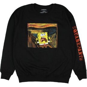 Nickelodeon SpongeBob SquarePants Men's The Meme Graphic Adult Crewneck Pullover Long Sleeve Sweatshirt