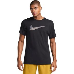 Nike Men's T-Shirt Black/Yellow-FJ4264-010 (US, Alpha, X-Large, Regular, Regular, Black)