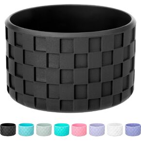 Silicone Bottom for Stanley Cup, Checkered Pattern Protective Silicone Boot for Stanley & Hydro Flask Water Bottle 12-24oz, Anti Slip Bottom Cover Bumper for Water Sport Bottles