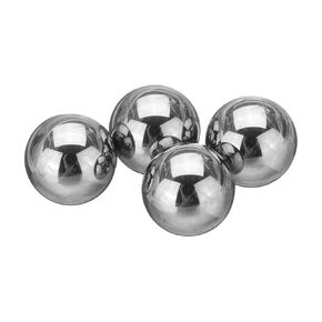 uxcell 4 Pcs Tungsten Steel Bearing Balls 10 mm Carbide G10 Precision Ball for Industrial Spheres, Machinery, Automotive, and DIY (Mirror)