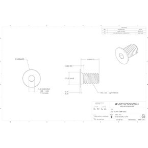M3-0.5 X 5mm Machine Screw Zinc Plated Steel Ultra Thin Head Hex Recess (100 Pcs) - M30-50-M-Z-UTH