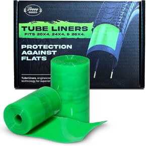 HEB Allscape Bike Tire Liner (2 Pack) - Polyurethane Bike Tube Protector Liner - Easy-to-Install, Heat & Weather Resistant Fat Tire Liner 20x4 / 24x4 / 26x4 Fat Bike Tube Liner