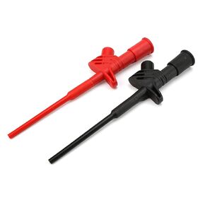 2Pcs P5004 Test Hook Clip, Professional High Voltage Flexible IC Test Grabbers Probe Jumper Insulated Quick for Electronic Testing Electronic Experiment Used in Instrument and Meter