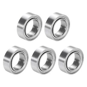 uxcell 5Pcs SMR85ZZ Stainless Steel Ball Bearing 5mm x 8mm x 2.5mm Double Shielded Bearings (ABEC3)