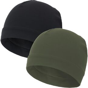 vidsel 100% Cotton Skull Caps for Men Women Breathable Night Cap Sleep Hats Soft Lightweight Running Beanie Helmet Liner