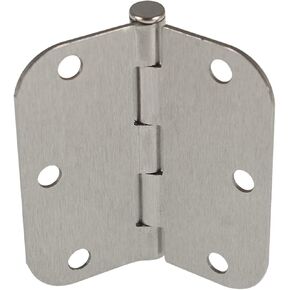 30 Pieces Brushed Satin Nickel Door Hinge, 3.5 x 3.5inch 5/8 Radius Corners 2.2mm Door Hinges