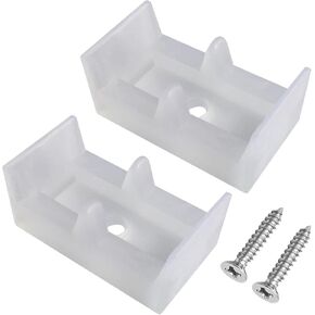 2Pcs Framed Sliding Shower Door Clear Bumpers for Sliding Shower Door, Shower Door Bumpers for Glass Sliding Doors, Plastic Rubber Stopper Bumpers for Sliding Tub Enclosure Systems