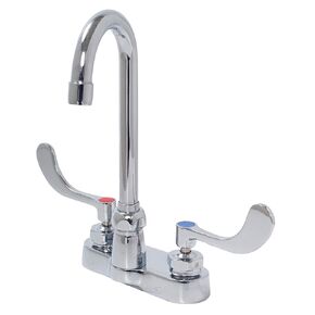 Zurn Z812A4-XL-FC1.5 - AquaSpec 4" Centerset Gooseneck 1.5 GPM Faucet with 4" Wrist Blade Handles