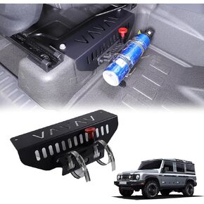 Under Seat Quick Release Adjustable Fire Extinguisher Mount Bracket Compatible with INEOS Grenadier 2020-2024 Carbon Steel Co-Pilot Extinguisher Bottle Tie Bracket Auto Accessories
