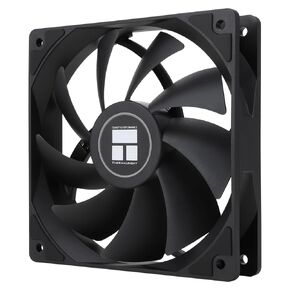 TL-C12C CPU Fan 120mm Case Cooler Fan, 4Pin PWM Silent Computer Fan with S-FDB Bearing Included, up to 1550RPM Cooling Fan（Black）