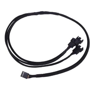 Phobya 4-Pin PWM to 3X 4-Pin PWM Cable - 60cm | Black (1011109)