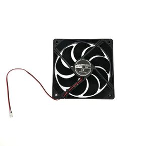 JZK 120x120x25 mm 2pin DC 24V Silent Cooling Fan with Wires, 12025 Small Quiet Cooling Fan 120mm, 12cm 24V brushless DC Fan, 3D Printer Fan with Cable and Connector