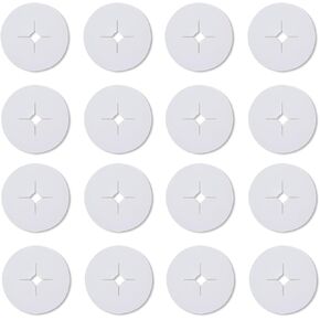 100Pcs Peg Hook Stoppers,Clear Plastic Inventory Control Clips for 1/4 Pegboard Hooks&Slat wall Hooks,Product Organizer,White Pegboard Locks,Peg Hook Stoppers for Keeping Merchandise on Display Hooks