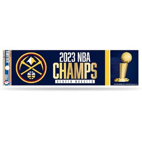 Rico Industries NBA Basketball Denver Nuggets 2023 NBA Champions Bumper Sticker