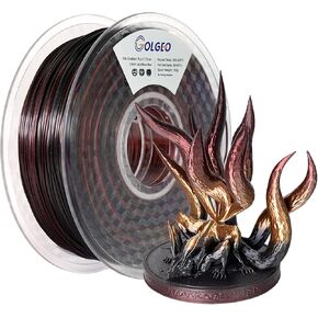 PLA 3D Printer Filament, Silk Shiny PLA Filament 1.75mm, Gradient Color Change, Sparkle Silk PLA (Two-Color Green Blue, 1kg)