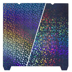 Rainbow Circles+Kaleidoscope PEK 3D Printer K1 K1C Sheet 235x235m,Smooth Spring Steel Build Plate (no Base) for Creality K1/K1C/Neo/Ender 5 S1/Ender 3 S1 Pro/Ender 3 S1/Ender V3 KE/SE
