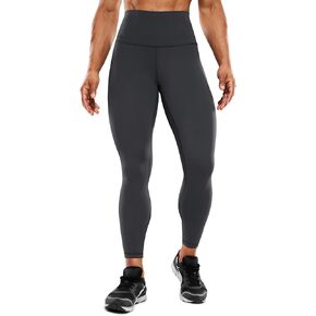 CRZ YOGA Women's Hugged Feeling Compression Leggings 25 Inches - Thick High Waisted Tummy Control Workout Pants Tights