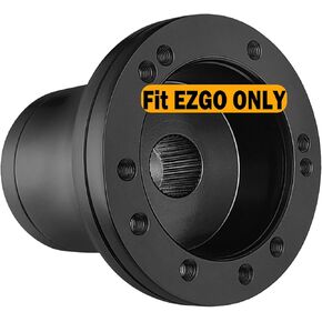 EZGO Steering Wheel Adapter fit EZGO TXT, RXV, Marathon, Medalist Golf Cart Steering Adapter Hub (Black)