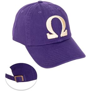 Desert Cactus Omega Psi Phi Baseball Hat OPP Omega Man Brimmed Embroirderd Hats Cap Adjustable Cloth Strap Adult (Style D) Purple