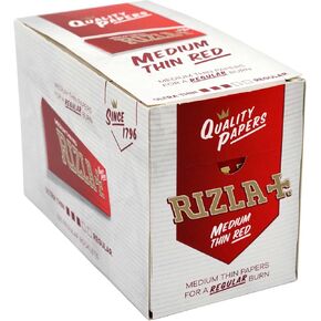 Rizla Regular RED Rolling Paper - Full Box of 100 BOOKLETS
