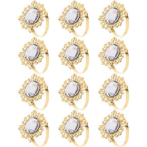 ARTIBETTER 12pcs Pearl Napkin Rings Gold Napkins Wedding Napkin Rings Gold Napkin Rings Christmas Napkin Holder Bling Napkin Rings Wedding Napkin Holder Xmas Dinner Banquet Wreath Delicate