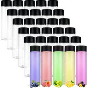 30 حزمة من الزجاجات البلاستيكية مع أغطية ، زجاجات عصير قابلة لإعادة الاستخدام للعصير ، زجاجات فارغة يمكن التخلص منها للعصير ، المشروبات ، الحليب ، الشاي ، الكحول ، دليل تسرب 8 أوقية in Kuwait