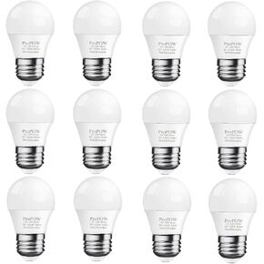 25 Watt Light Bulbs Equivalent, A15 25W Light Bulb 2700K Soft White E26 3W LED Bulb,Low Watt Light Bulbs Table Lamp Bulb for Bedroom (12 Pack)