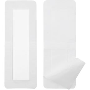 10 Pcs Waterproof C-Section Adhesive Island Dressing Long | 4x12 Inch Tummy Tuck Incision Long Post Surgery Bordered Gauze Bandage + Absorbent Dressing Pad Sterile Large Wound Recovery