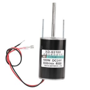 Oumefar DC Motor, XD-63100 12V /24V Motor, 150W Large Power Brushed DC Motor High Speed Electric Motor Mini DC Motor DIY Generator Motor CW/CCW for DIY Generator(02)