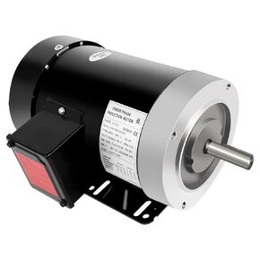 Electric Motor 1.5HP, 1725 RPM General Purpose Motor, Three Phase Motor 5/8" Shaft Diameter 4 Pole 56C TEFC 60HZ 230/460V